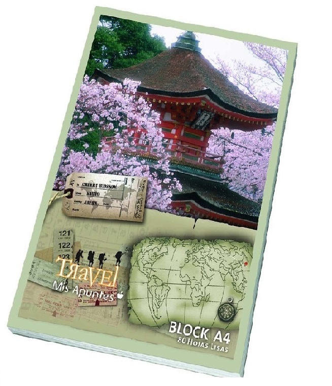 BLOCK A4 X 80 LISO TRAVEL